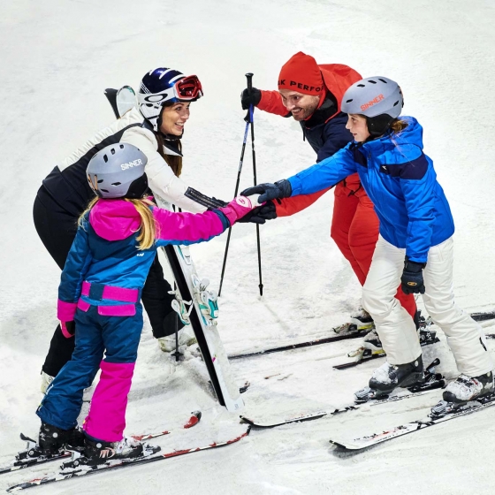 Ski familie kind vrij