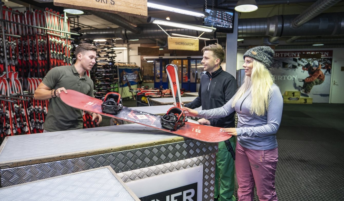 verhuur rental snowworld uitgifte werken