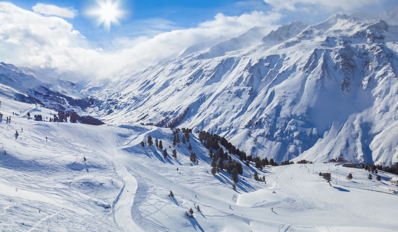 Blauwe piste