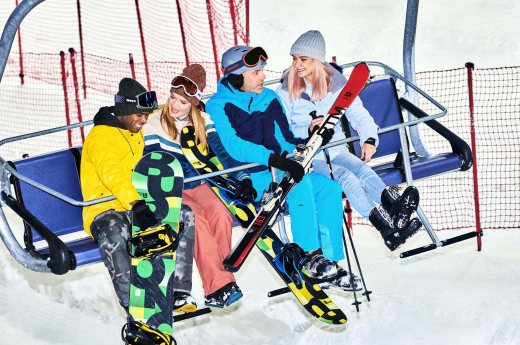 Piste skilift volwassenen