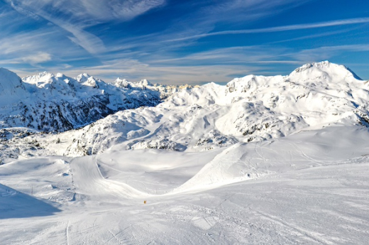 Aanzicht skipiste