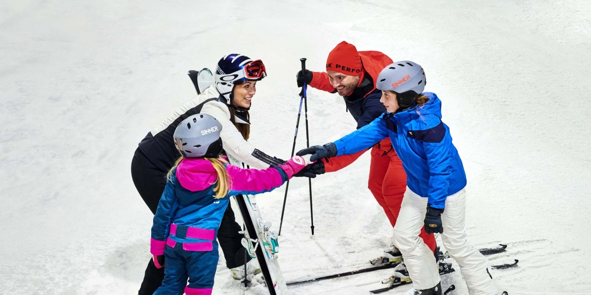 Ski familie kind vrij