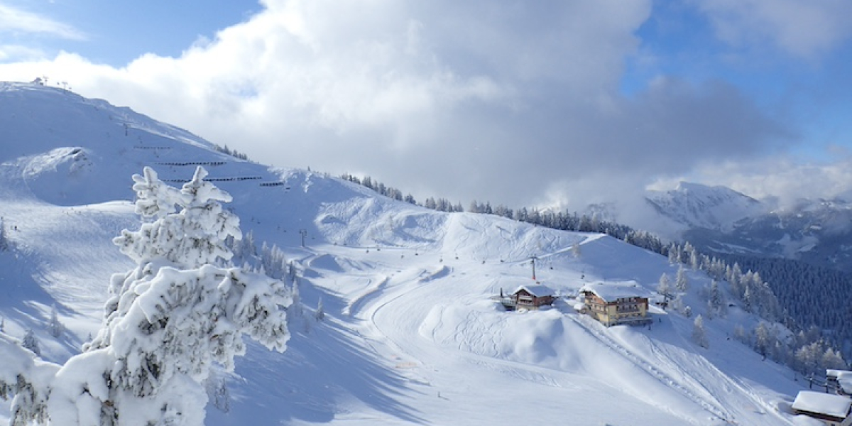 Aanzicht skigebied