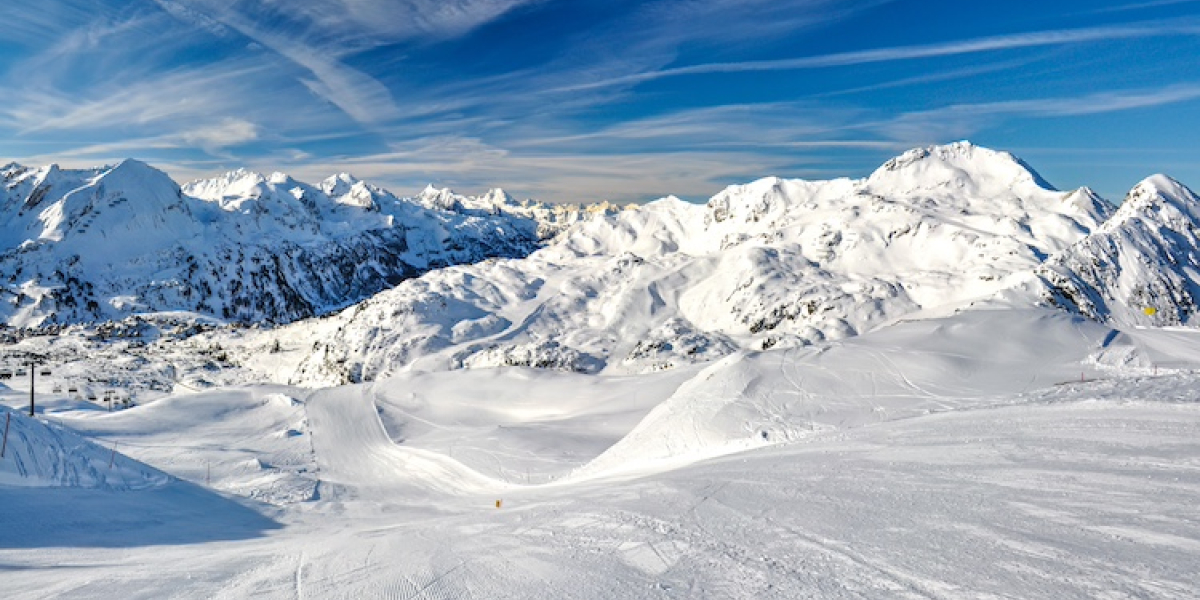 Aanzicht skipiste