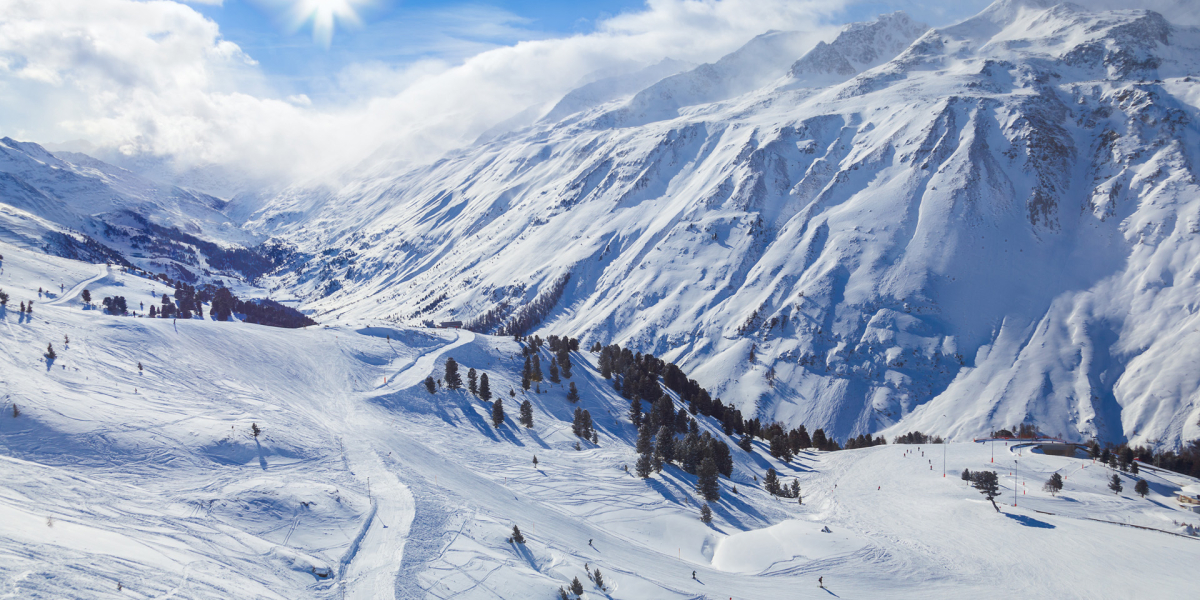 Blauwe piste