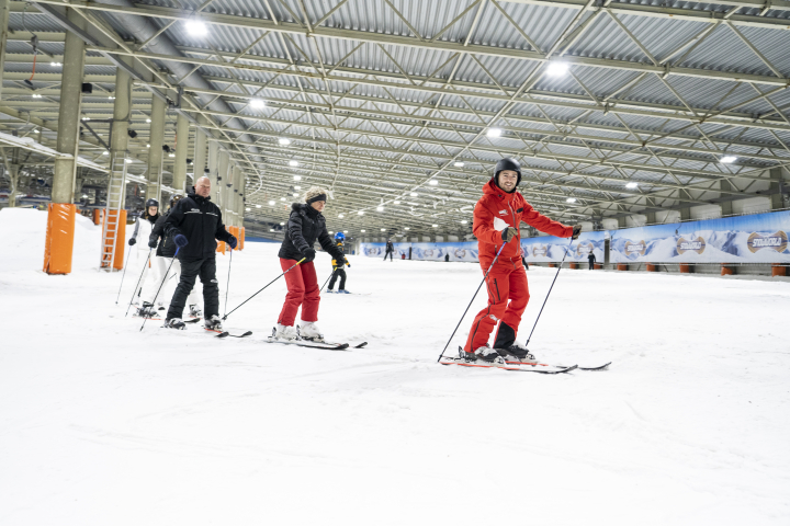 Skileraar op de piste