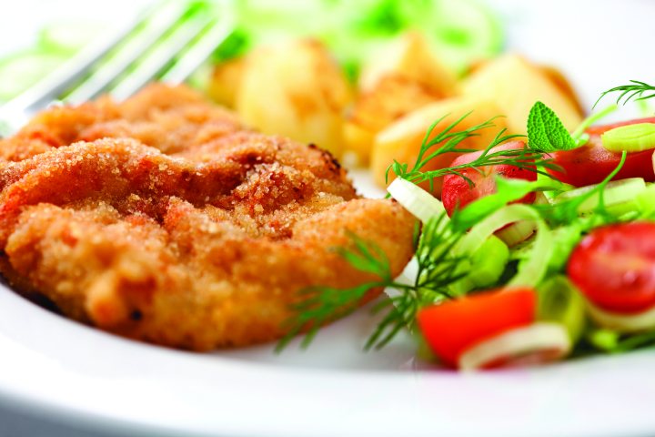 Schnitzelmenu