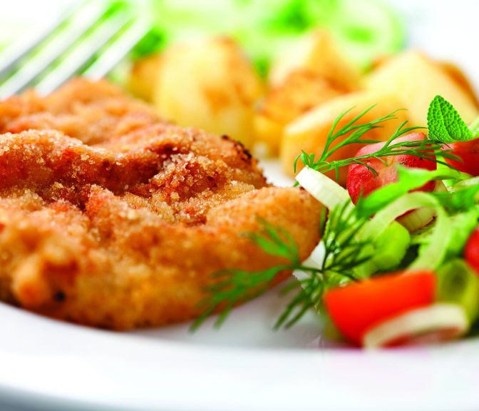 Schnitzelmenu